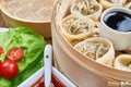 Steamed asian dumplings