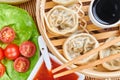 Steamed asian dumplings