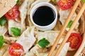 Steamed Asian dumplings