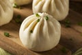 Steamed BBQ Pork Asian Buns Royalty Free Stock Photo