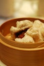 Steamed BBQ Pork Buns -char siu bao Royalty Free Stock Photo