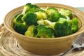 Steamed broccoli