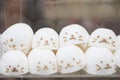 Steamed bun or steamed stuff bun chinese traditional food in asia street market Royalty Free Stock Photo