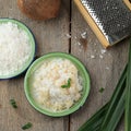 Steamed Cassava with Fragrant Grated Coconut