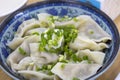 Steamed chinese pork dumpling or Jiaozi Royalty Free Stock Photo