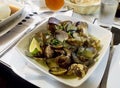 Steamed Clams in a Lime Butter Sauce