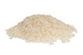 Steamed, crumbly, polished close rice isolated