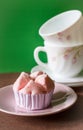 Steamed cup cake Royalty Free Stock Photo