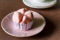 Steamed cup cake Royalty Free Stock Photo