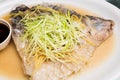 Steamed Empurau Fish Dish