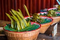 Steamed Flour with Coconut Filling and Steamed Sticky Rice with Banana. Royalty Free Stock Photo