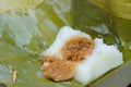 Steamed Flour with Coconut Filling Thai Dessert