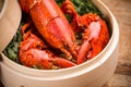 Steamed lobster Royalty Free Stock Photo
