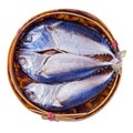 Steamed mackerel or tuna steamed