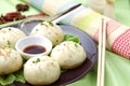 Steamed meat dumpling Royalty Free Stock Photo