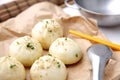 Steamed meat dumpling Royalty Free Stock Photo