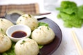Steamed meat dumpling Royalty Free Stock Photo