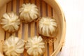 Steamed meat dumpling Royalty Free Stock Photo