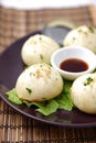 Steamed meat dumpling Royalty Free Stock Photo