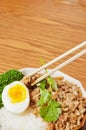 Steamed meat and egg Royalty Free Stock Photo