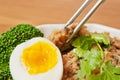 Steamed meat and egg Royalty Free Stock Photo