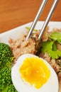 Steamed meat and egg Royalty Free Stock Photo