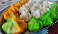 Steamed Modak. Modak is a traditional Indian sweet made during Ganesh Utsav and also offered to lord Ganesha. Royalty Free Stock Photo