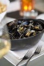 Steamed Mussells Royalty Free Stock Photo