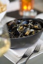 Steamed Mussells Royalty Free Stock Photo