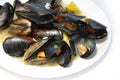 Steamed mussels Royalty Free Stock Photo