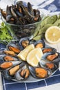 Steamed mussels