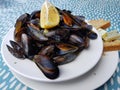 Steamed Mussels with White Wine and Garlic