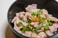 Steamed pork and Meat ball Spicy Dip