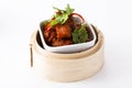 Steamed pork ribs with black bean Royalty Free Stock Photo