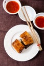 Steamed and roasted pork belly Royalty Free Stock Photo