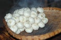 Steamed stuffed bun Royalty Free Stock Photo