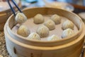 Steamed Xiaolongbao in The Bamboo Basket