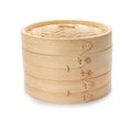 Steamer set made of bamboo Royalty Free Stock Photo