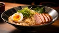 Ramen, Japanese Ramen - Rich Broth, Springy Noodles, Chashu Pork, and Soft-Boiled Egg, Ramen Bowl Photo