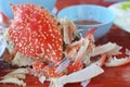 Steaming crab shell