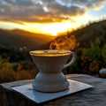 Sunrise Coffee Royalty Free Stock Photo