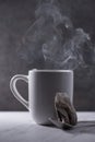 Steaming cup of tea Royalty Free Stock Photo