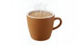 Steaming 3D Sekoteng In Brown Dotted Mug On White Royalty Free Stock Photo