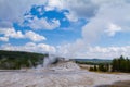 Steaming Geyser - Geothermal Vent in Yellowstone National Park