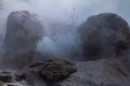 Steaming Geyser Spraying Water Royalty Free Stock Photo