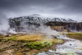 Steaming Geysir in Iceland Royalty Free Stock Photo