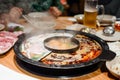 Steaming hot pot Royalty Free Stock Photo