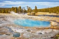 Steaming hot spring in Yellowstone National Park, Wyoming, USA Royalty Free Stock Photo