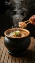 Steaming oden pot, warmth and flavor in every savory bite