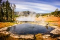 Steaming Pool in Yellowstone National Par Royalty Free Stock Photo